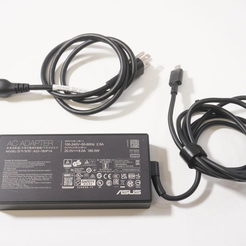 0A001-00266200 Asus 180W 20V 9.0A 3P USB C AC Adapter GA403UV-G14.R94060