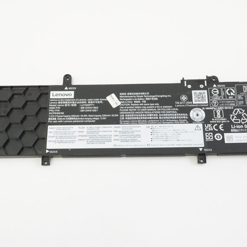 5B10W51861 Lenovo 39.9W 3392mAh 11.58V Battery 21HESC3T00 TYPE 21HE