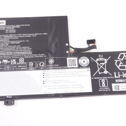 5B11B36308 Lenovo 47Wh 4080mAh 11.52v Battery 82T3000DUS IP FLEX 3 CHROME 15IJL7