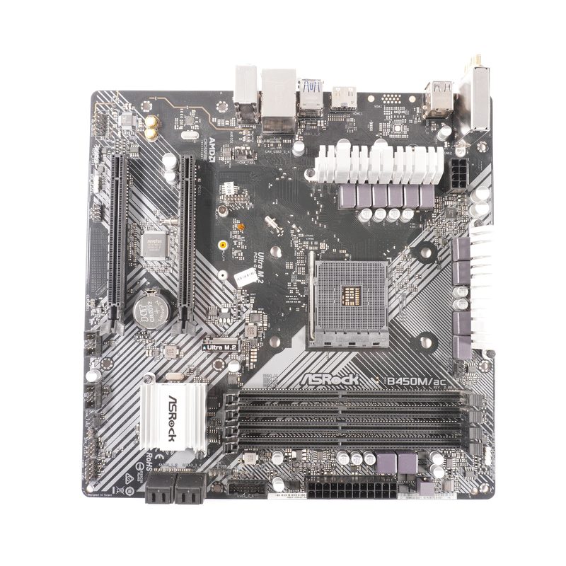 B450MAC iBUYPOWER ASRock B450M/AC Motherboard NO IO Shield Plate