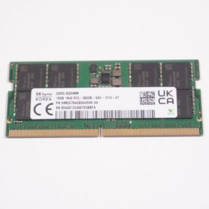 HMCG78AGBSA095N-AA Hynix 16GB PC5-5600B 1RX8 5600MHz DDR5 SO-DIMM RAM Memory Q543MJ-U93050