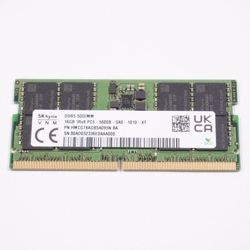 HMCG78AGBSA95N Hynix 16GB 1RX8 PC5-5600B-SA0 SO-DIMM MEMORY