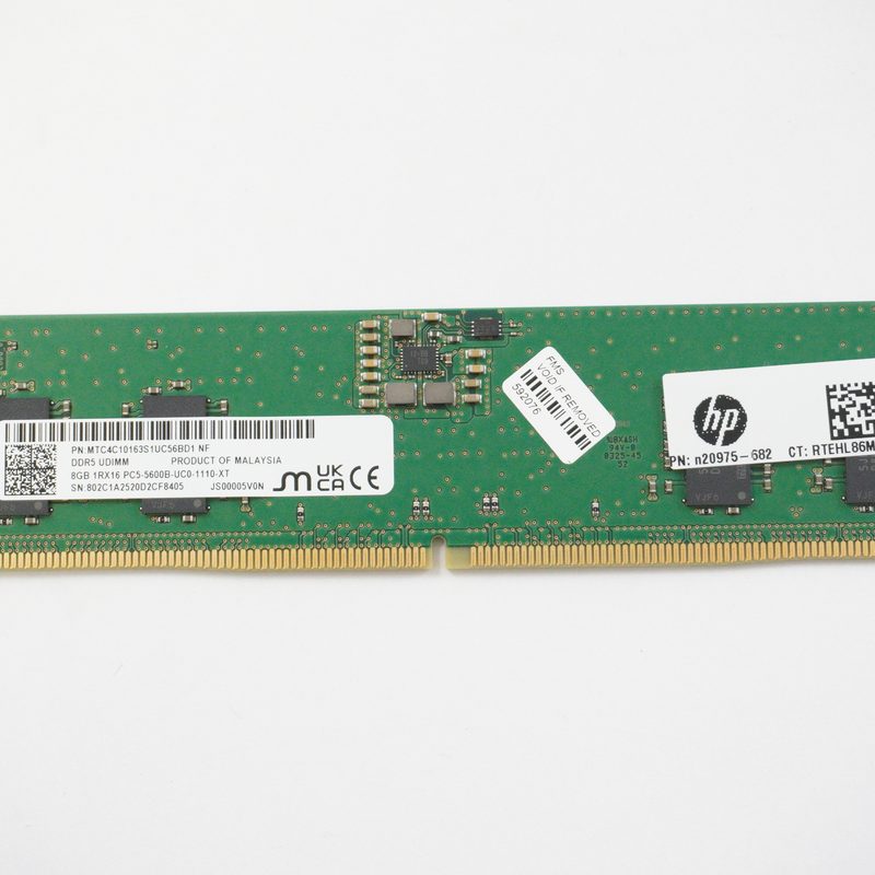 MTC4C10163S1UC56BD1 Micron 8GB PC5-5600B DDR5 5600Mhz DIMM Memory