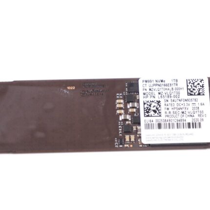 MZVLQ512HALU Hp 1TB M.2 2280 PCIe NVMe Gen 3x4 SSD Drive 83DF00A7US