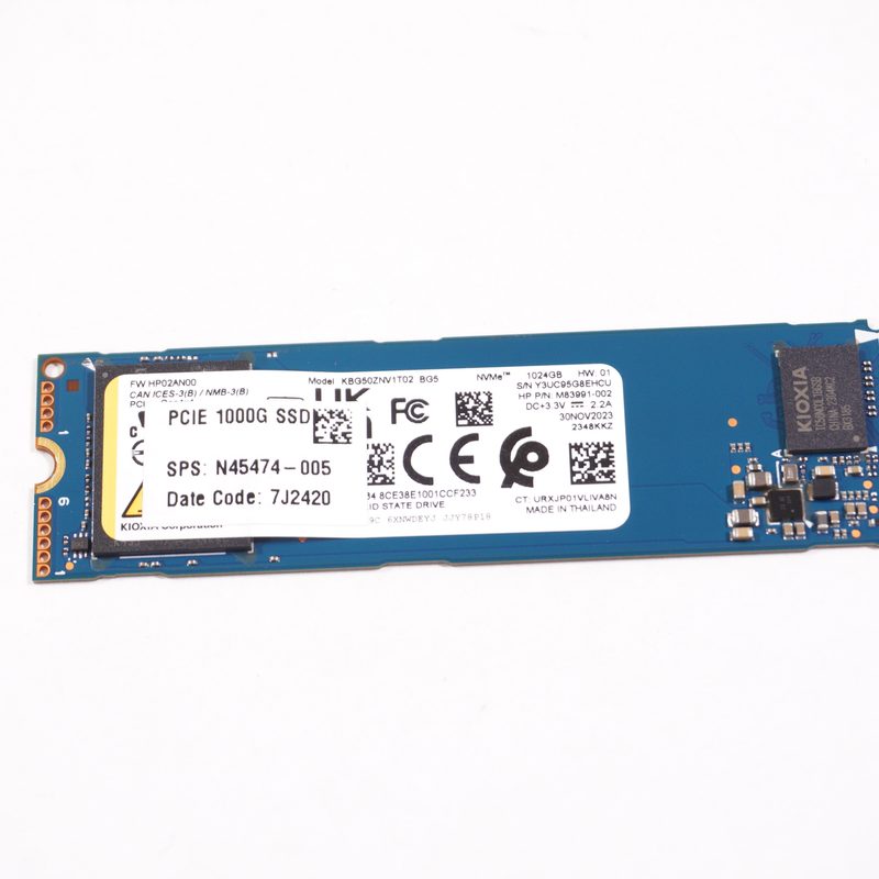 N45474-005 Hp 1TB PCIe NVMe Gen4x4 M.2 2280 SSD Drive 27-CR0044