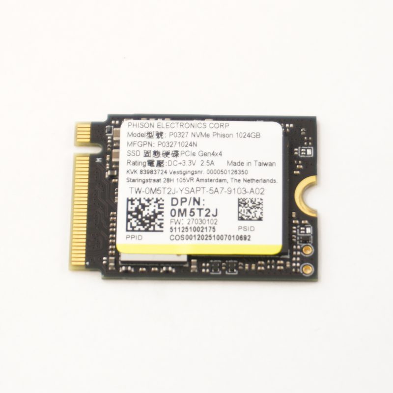 P03271024N Phison 1TB NVMe PCIe Gen4x4 M.2 2230 SSD Drive 83FDX007US