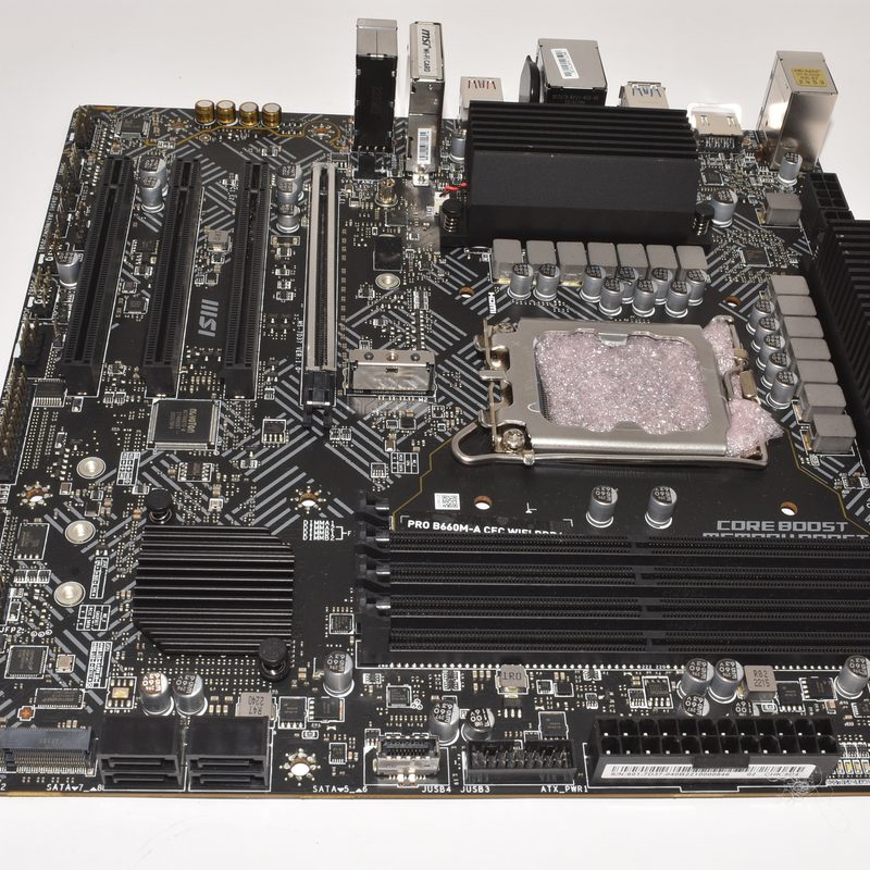 PRO-B660-A-CEC MSI Intel LGA1700 DDR4 Gaming Motherboard NO IO Shield Plate
