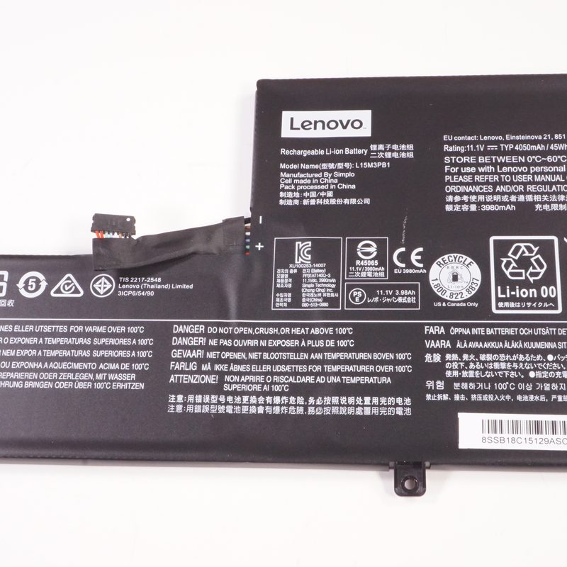SB18C15129 Lenovo 45wh 11.1 V 4050mah Battery ZA260016US N23 Yoga Chomebook