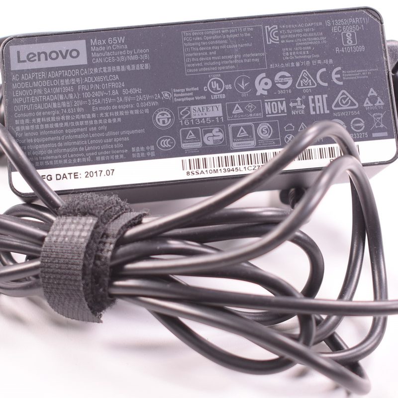 01FR024 Lenovo 3.25a 65w 20v Type C Ac Adapter 80XS 80Y7 920-13ikb 730-13IKB