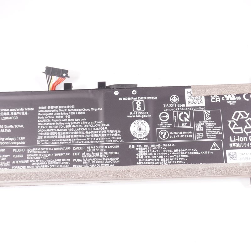 5B11B48819 Lenovo 60 Wh 15.36 v 3910 mAh Battery 82JW000XUS