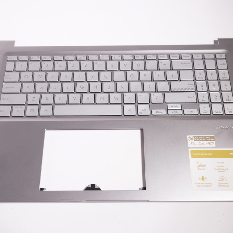 90NB10N3-R30US0 Asus US Palmrest Keyboard Cool Silver F1605VA-BS74