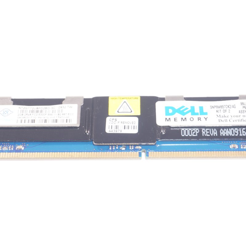 9F030 Dell 1GB PC2-5300 DDR2-667MHz DIMM Memory POWEREDGE 2900