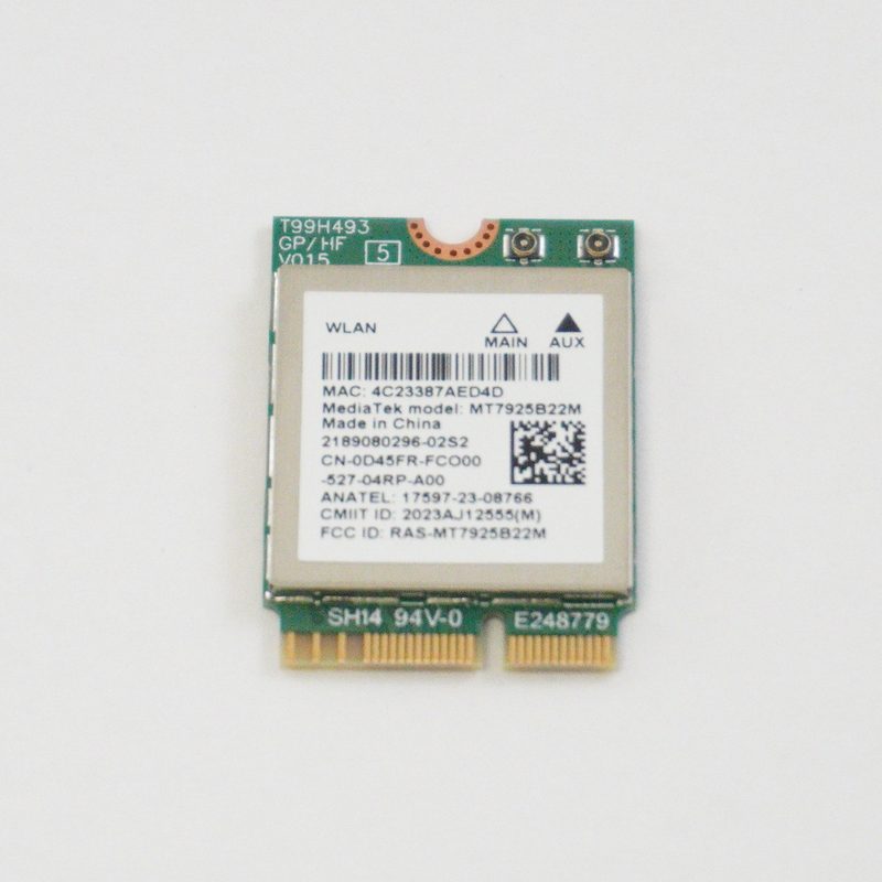 D45FR Alienware Wireless Card LDB16255-A873BLU-PUS
