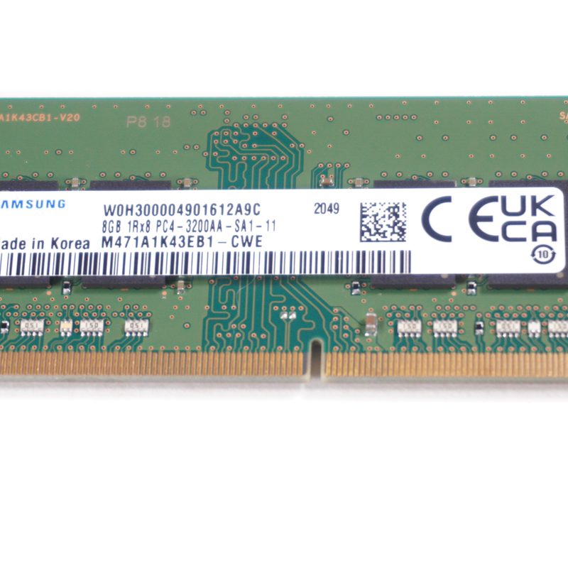 M471A1K43EB1 Samsung 8GB PC4-3200AA 3200Mhz DDR4 SO-DIMM Memory C27-1655