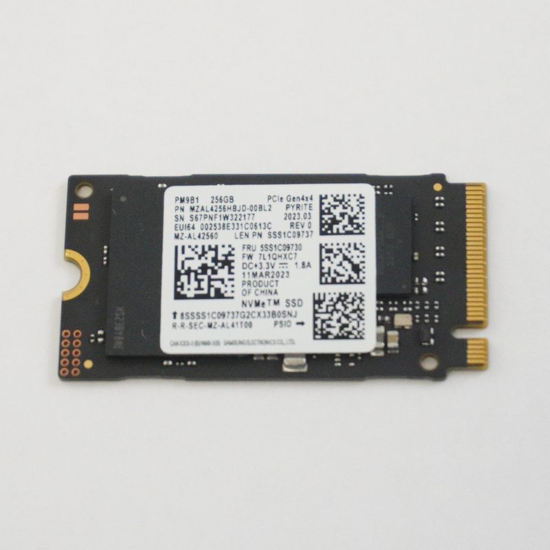 MZAL4256HBJD-00BL2 Samsung 256GB PCIe Gen4x4 NVMe PCIe M.2 2242 SSD Drive
