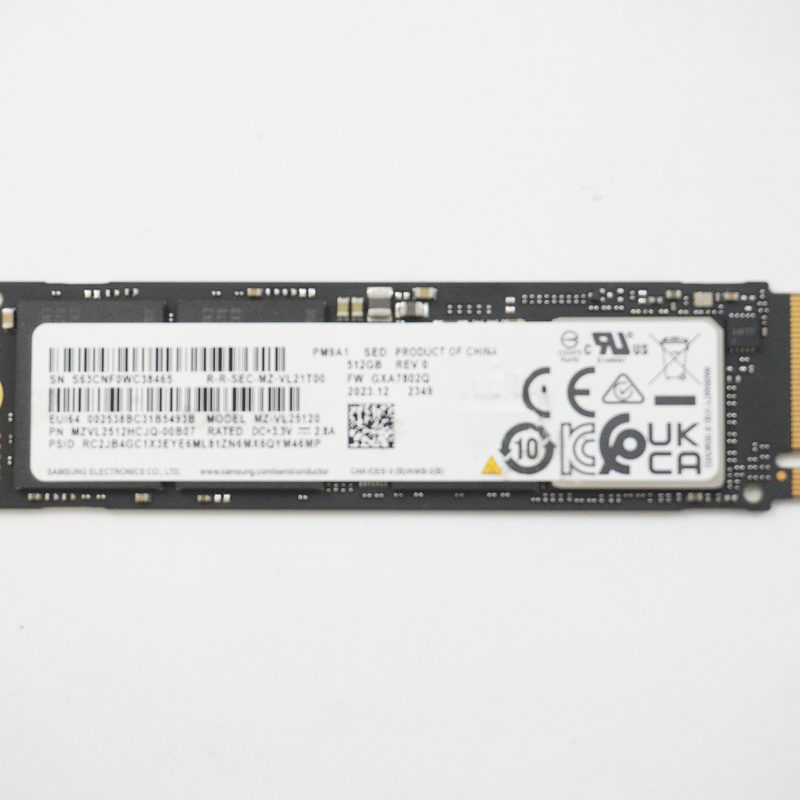 MZVL2512HCJQ-00B07 Samsung 512GB NVMe PCIe Gen4x4 M.2 2280 SSD Drive