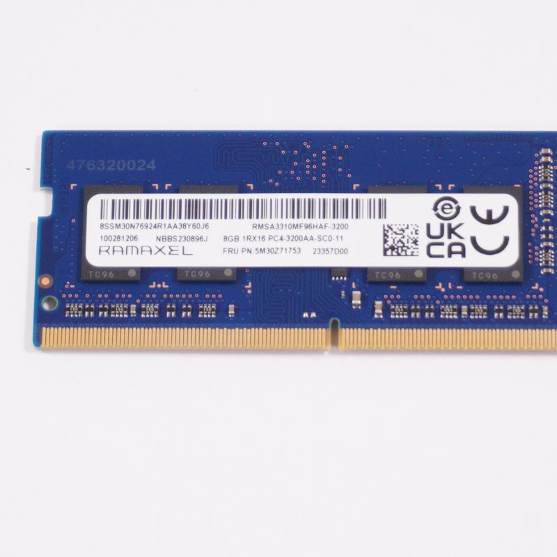 5M30Z71753 Lenovo Lenovo MEMORY SODIMM,8GB,DDR4,3200,Ramaxel