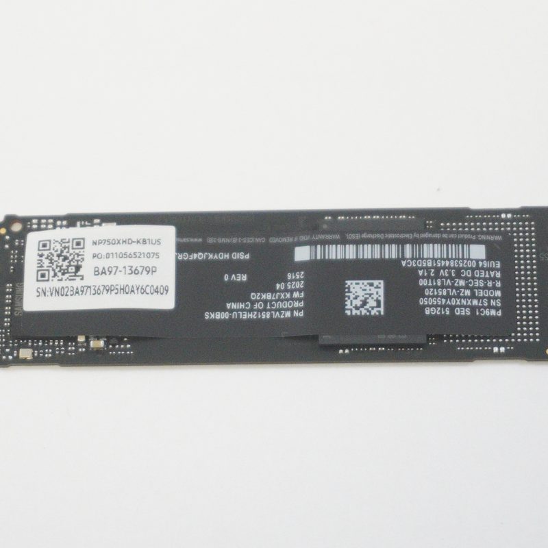 MZ-VL85120 Samsung 512GB PCIe NVMe Gen4x4 M.2 2280 SSD Drive