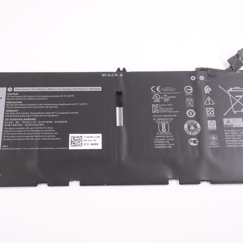 WN0N0 Dell 52Wh 7.6v 6500 mAh Battery XPS9310-7115SLV-PUS