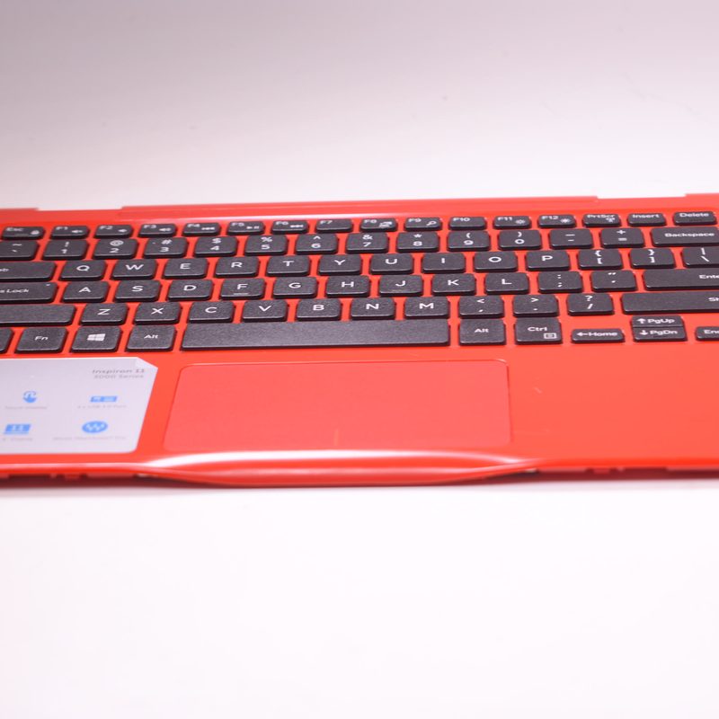 460.06Q0B Dell Palmrest Touchpad & Red Keyboard