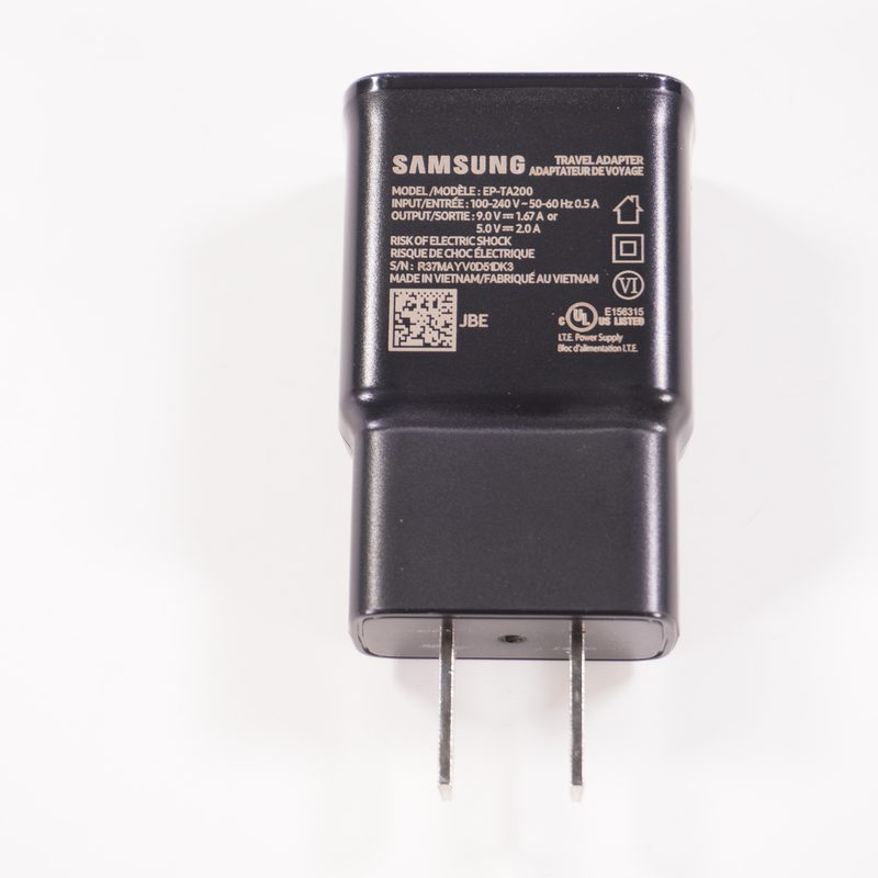 EP-TA200 Samsung AC ADAPTER black W USB TO C CABLE 82TF000RUS