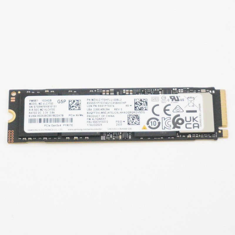 MZVLC1T0HFLU-00BL2 Samsung 1TB NVMe PCIe Gen4x4 M.2 2280 SSD Drive