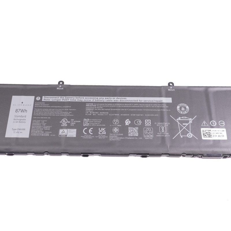 NR6MH Dell 87WH 11.4V 7250mAh Battery AWX15R1-7958WHT-PUS