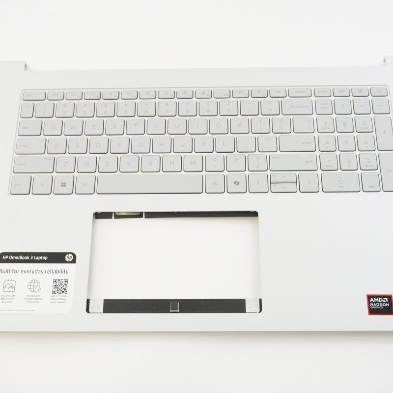 P80641-001 Hp US Palmrest Keyboard Glacier Silver D10F0UA#ABA 17-DP0105DX