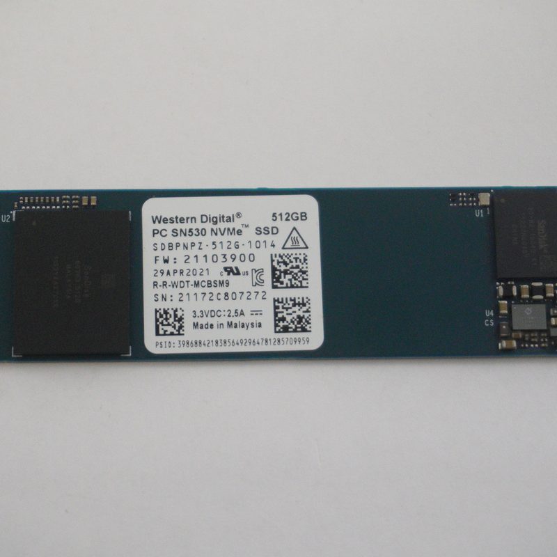 SDBPNPZ-512G-1014 Western Digital 512GB PCIe NVMe Gen 4x4 M.2 2280 SSD Drive C27-1655