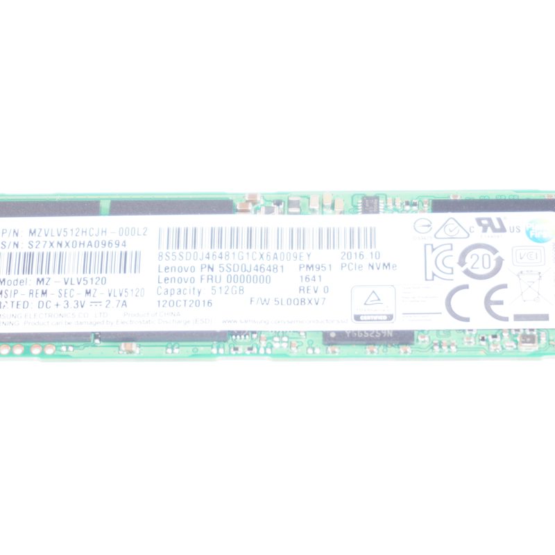 5SD0J46481 Lenovo 512gb Hard Drive Pcie Nmei 80VGS00800