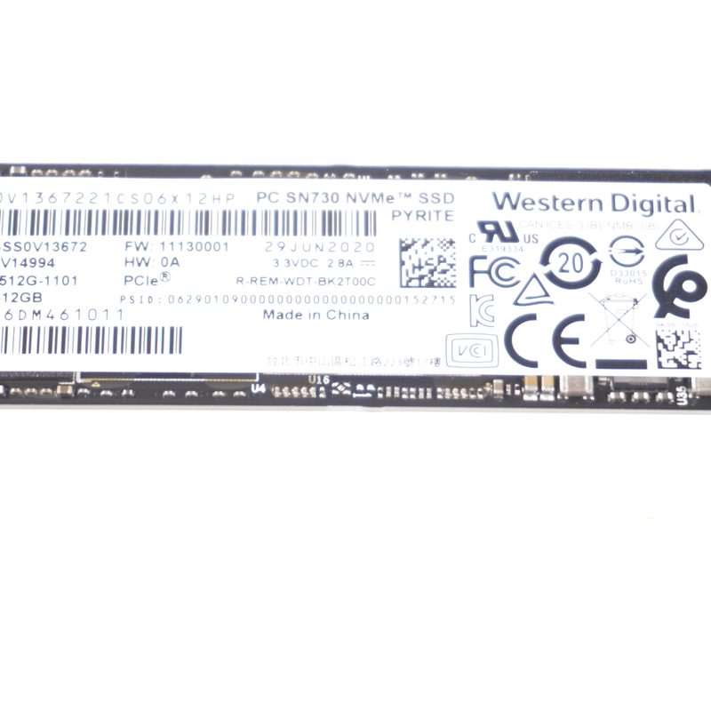 5SS0V14994 Lenovo 512GB TLC PCI Express 3.0 x4 NVMe M.2 2280 SSD Drive