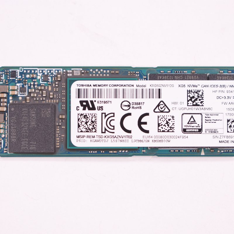 KXG50ZNV512G Dell 512GB TLC PCI Express 3.0 x4 NVMe M.2 2280 Internal Solid State Drive