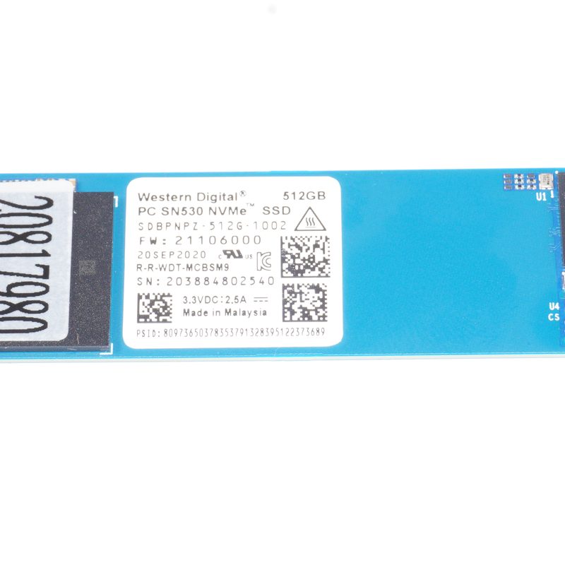 SDBPNPZ-512G Western Digital SN530 512GB TLC PCIe 3.0 x4 NVMe SSD Drive